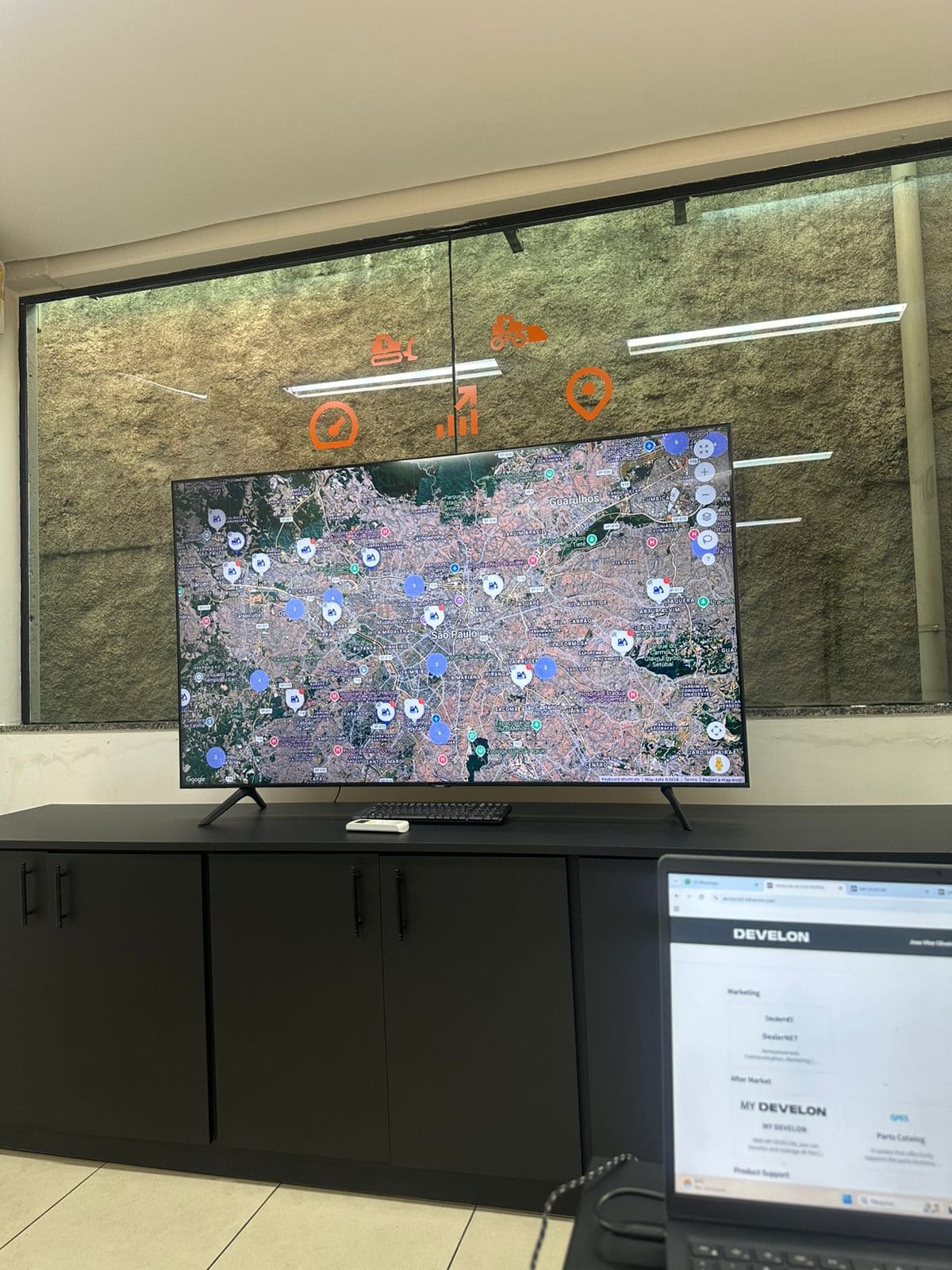 Telemetria para o engenheiro monitorar a produtividade da máquina remotamente