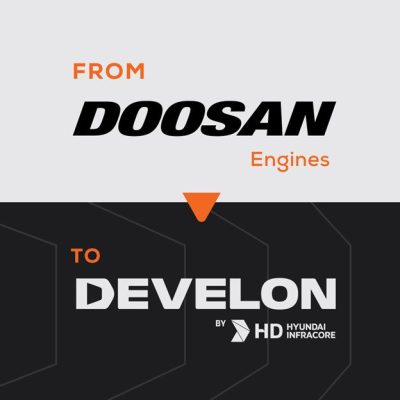 Doosan agora é Develon: Uma nova era para o mercado de equipamentos pesados